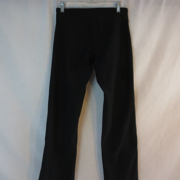 Nike Black Wide Leg Super Stretch Yoga Pants Dri Fit Comfy Size Small Short - Picture 5 of 9